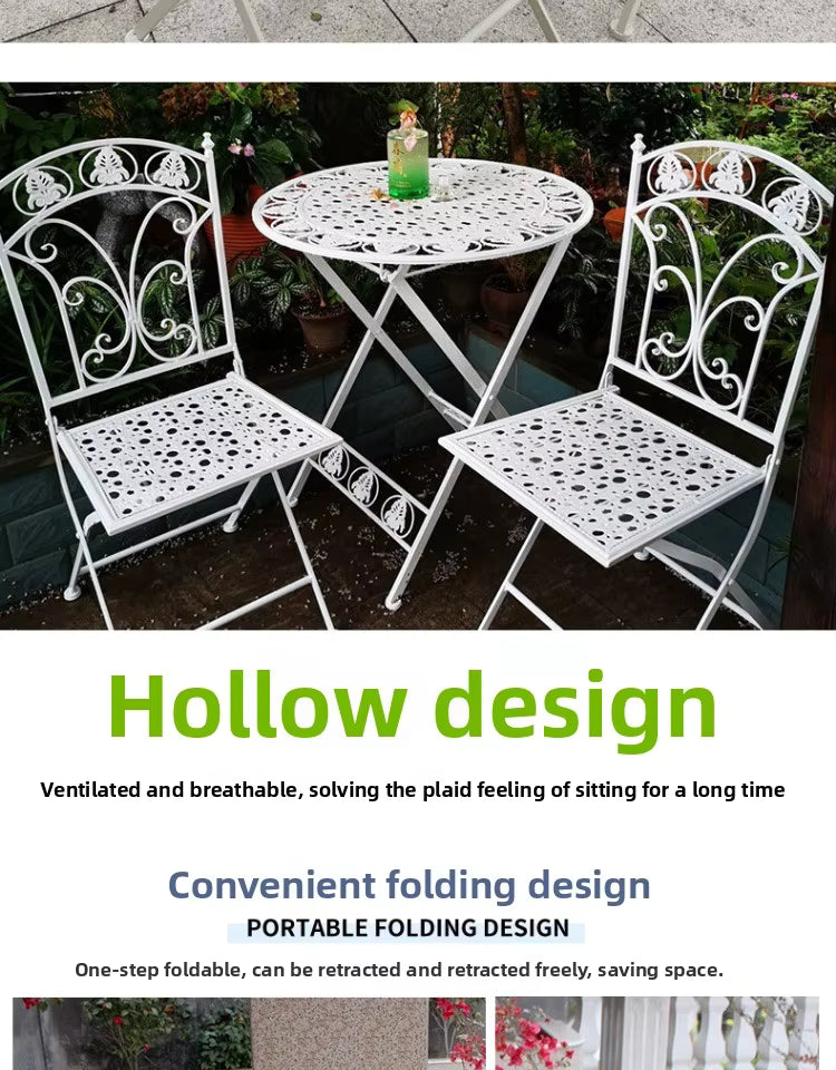 Nest Pulses Folding Metal Garden Furniture
