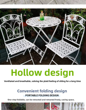 Nest Pulses Folding Metal Garden Furniture