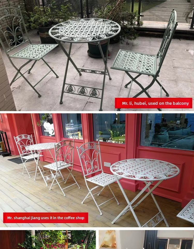 Nest Pulses Folding Metal Garden Furniture
