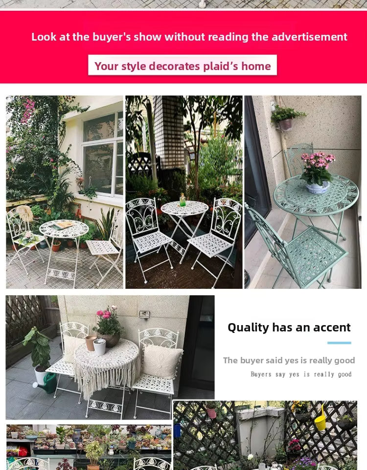 Nest Pulses Folding Metal Garden Furniture