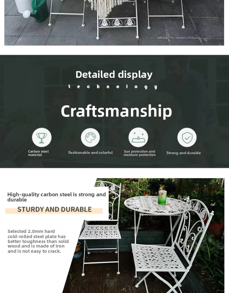 Nest Pulses Folding Metal Garden Furniture